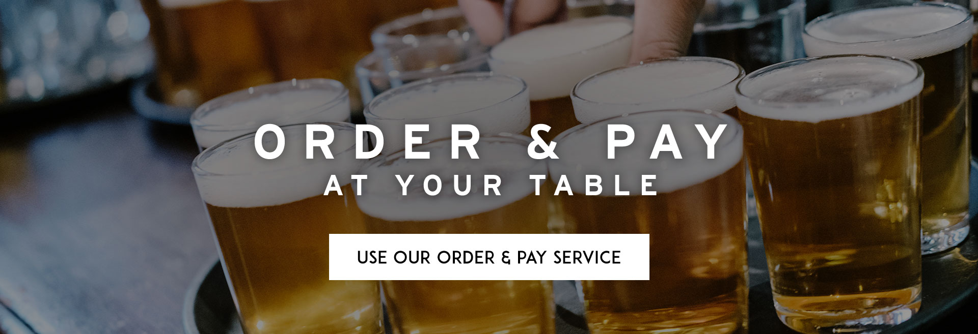 Order at table at The King Harry hero