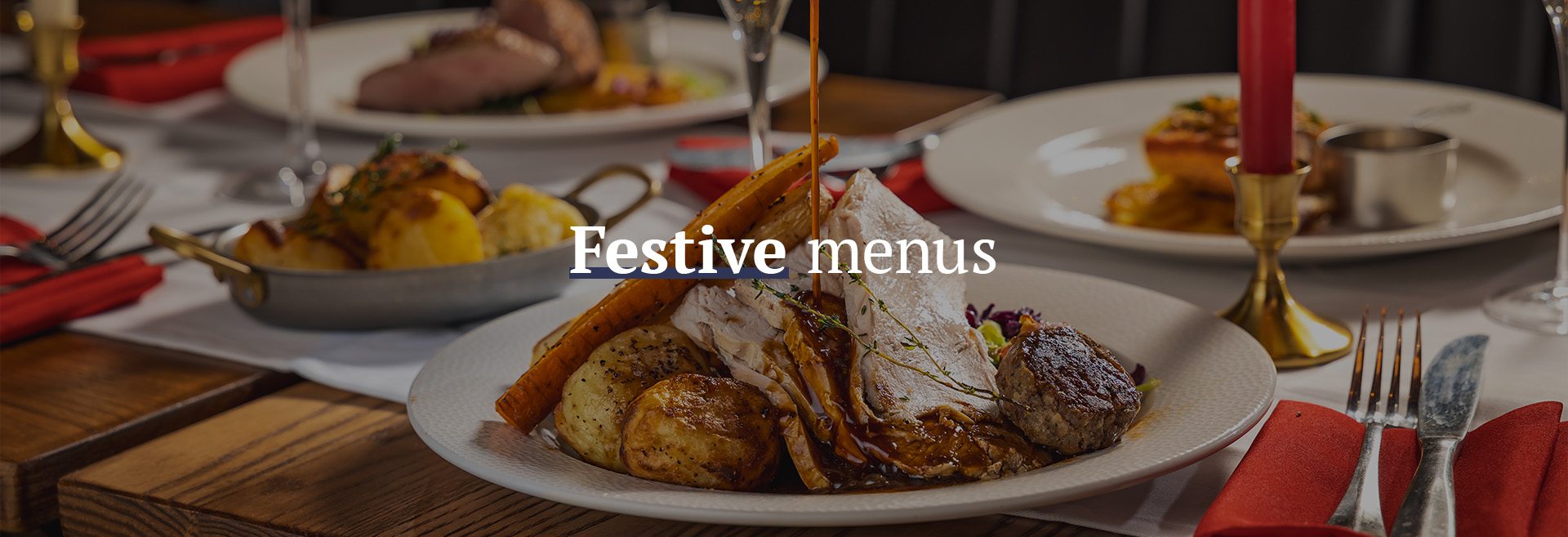 Christmas menu at The King Harry